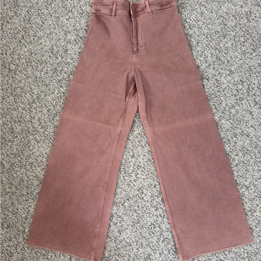 Women's High-Waisted Pink Jeans